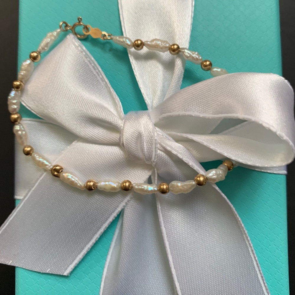 14 K YG Pearl Bracelet